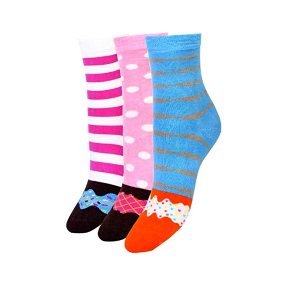 Cute Bamboo Donut Socks in Gift Box (3-pack) - Picture 3 of 11